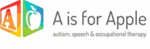 A A IS FOR APPLE  AUTISM, SPEECH & OCCUPATIONAL THERAPY Logo (USPTO, 12.06.2015)