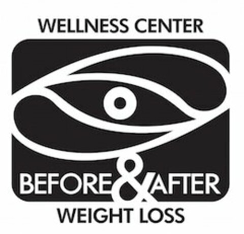 WELLNESS CENTER BEFORE & AFTER WEIGHT LOSS Logo (USPTO, 03/18/2017)