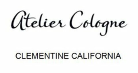ATELIER COLOGNE CLEMENTINE CALIFORNIA Logo (USPTO, 19.04.2017)