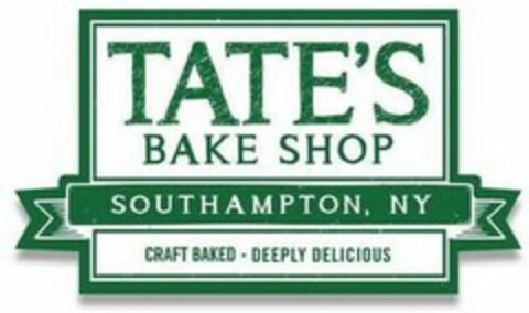 TATE'S BAKE SHOP SOUTHAMPTON, NY CRAFT BAKED DEEPLY DELICIOUS Logo (USPTO, 07.05.2018)