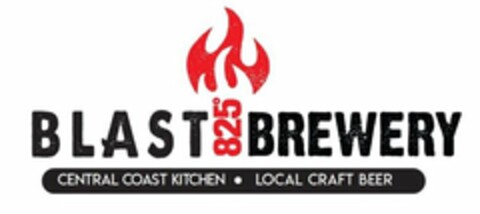 BLAST 825 BREWERY CENTRAL COAST KITCHEN LOCAL CRAFT BEER Logo (USPTO, 29.05.2018)