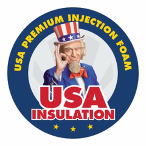 USA PREMIUM INJECTION FOAM USA INSULATION Logo (USPTO, 09/28/2018)