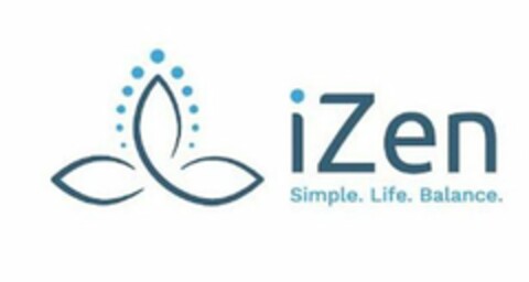 IZEN SIMPLE. LIFE. BALANCE. Logo (USPTO, 12.10.2018)