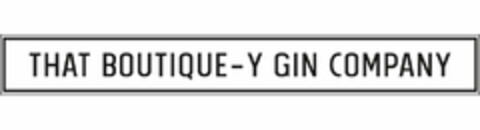 THAT BOUTIQUE-Y GIN COMPANY Logo (USPTO, 19.10.2018)