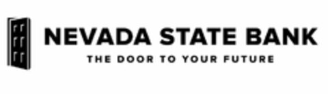 NEVADA STATE BANK THE DOOR TO YOUR FUTURE Logo (USPTO, 09/25/2019)