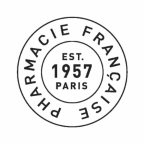 PHARMACIE FRANÇAISE EST. 1957 PARIS Logo (USPTO, 07.10.2019)