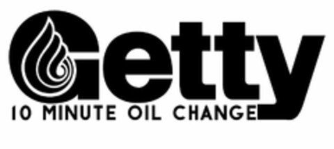 GETTY 10 MINUTE OIL CHANGE Logo (USPTO, 28.08.2020)