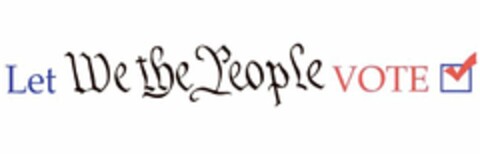 LET WE THE PEOPLE VOTE Logo (USPTO, 02/22/2010)