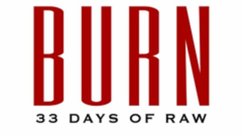 BURN 33 DAYS OF RAW Logo (USPTO, 09.04.2012)