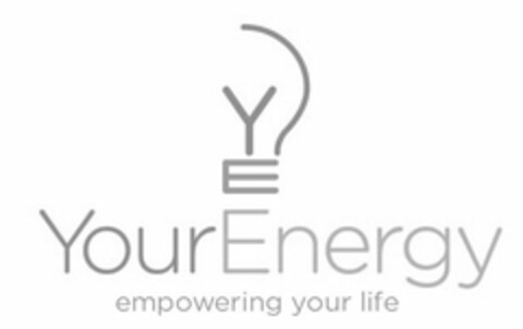 YE YOUR ENERGY EMPOWERING YOUR LIFE Logo (USPTO, 11.09.2012)