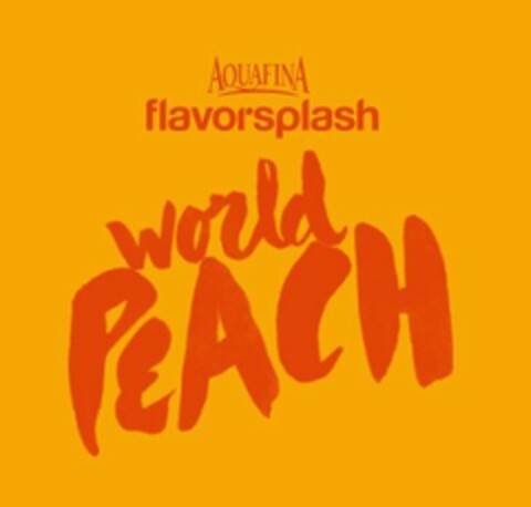 AQUAFINA FLAVORSPLASH WORLD PEACH Logo (USPTO, 31.07.2013)