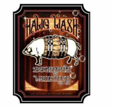 HAWG WASH BOURBON WHISKEY Logo (USPTO, 12/30/2013)