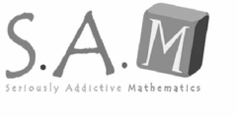 S.A.M SERIOUSLY ADDICTIVE MATHEMATICS Logo (USPTO, 18.08.2014)