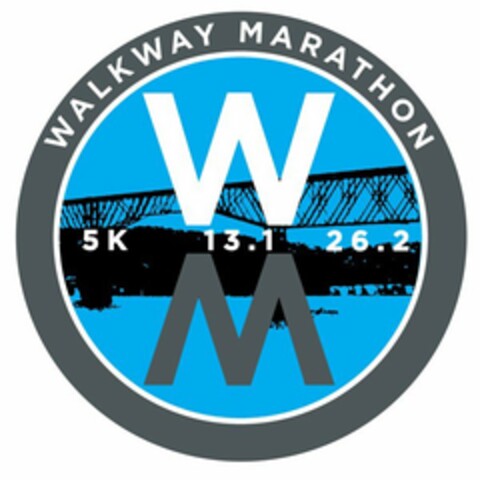 WALKWAY MARATHON WM 5K 13.1 26.2 Logo (USPTO, 21.11.2014)