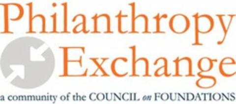 PHILANTHROPY EXCHANGE A COMMUNITY OF THE COUNCIL ON FOUNDATIONS Logo (USPTO, 12.07.2016)