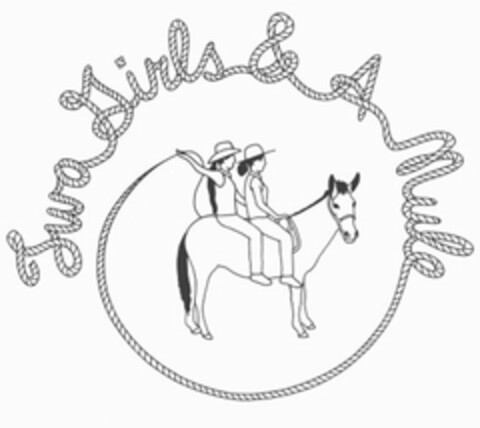 TWO GIRLS & A MULE Logo (USPTO, 18.07.2016)