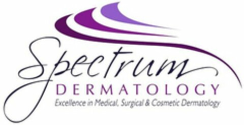 SPECTRUM DERMATOLOGY EXCELLENCE IN MEDICAL, SURGICAL & COSMETIC DERMATOLOGY Logo (USPTO, 23.02.2017)