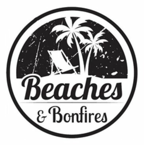 BEACHES & BONFIRES Logo (USPTO, 04/17/2017)