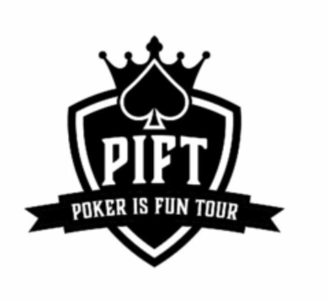 PIFT POKER IS FUN TOUR Logo (USPTO, 08/04/2017)