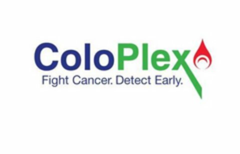 COLOPLEX FIGHT CANCER. DETECT EARLY. Logo (USPTO, 02/01/2018)