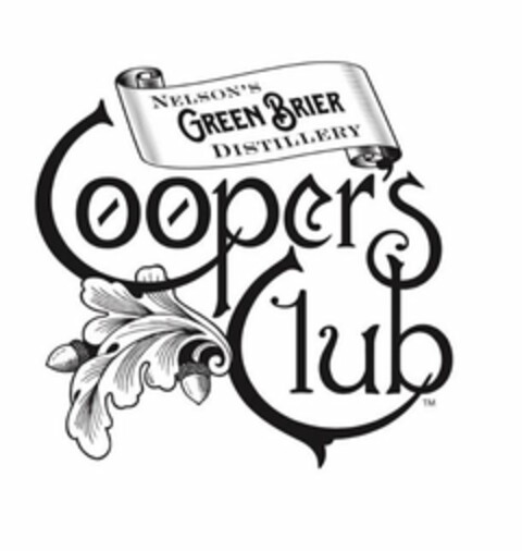 NELSON'S GREEN BRIER DISTILLERY COOPER'S CLUB Logo (USPTO, 02.04.2018)