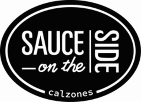SAUCE ON THE SIDE CALZONES Logo (USPTO, 30.08.2018)