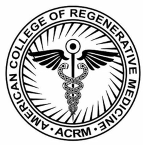 AMERICAN COLLEGE OF REGENERATIVE MEDICINE ACRM Logo (USPTO, 03/22/2019)