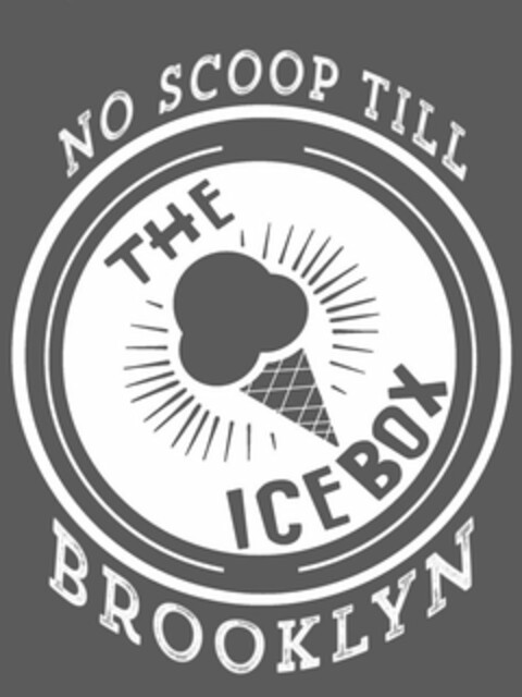 NO SCOOP TILL BROOKLYN THE ICE BOX Logo (USPTO, 30.05.2019)