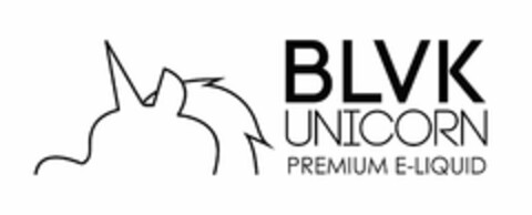 BLVK UNICORN PREMIUM E-LIQUID Logo (USPTO, 24.07.2019)