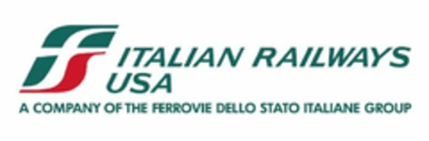FS ITALIAN RAILWAYS USA A COMPANY OF THE FERROVIE DELLO STATO ITALIANE GROUP Logo (USPTO, 04.11.2019)