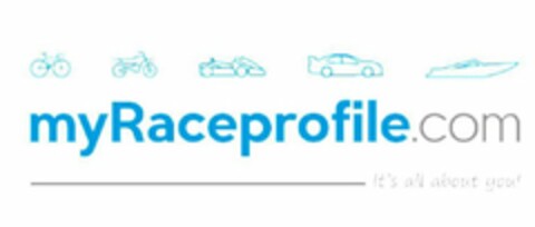 MYRACEPROFILE.COM IT'S ALL ABOUT YOU! Logo (USPTO, 05/12/2020)