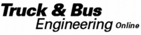 TRUCK & BUS ENGINEERING ONLINE Logo (USPTO, 12/31/2008)