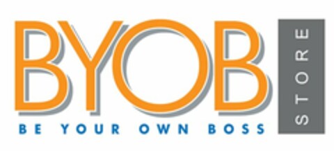 BYOB BE YOUR OWN BOSS STORE Logo (USPTO, 05.01.2009)