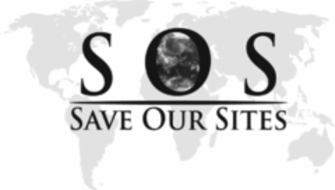 SOS SAVE OUR SITES Logo (USPTO, 15.01.2009)