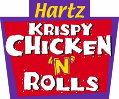 HARTZ KRISPY CHICKEN 'N' ROLLS Logo (USPTO, 06/25/2009)