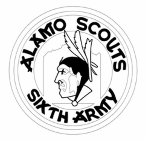 ALAMO SCOUTS SIXTH ARMY Logo (USPTO, 12/16/2009)