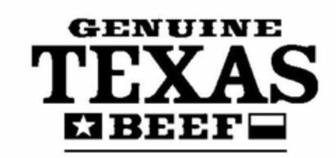 GENUINE TEXAS BEEF Logo (USPTO, 29.07.2010)