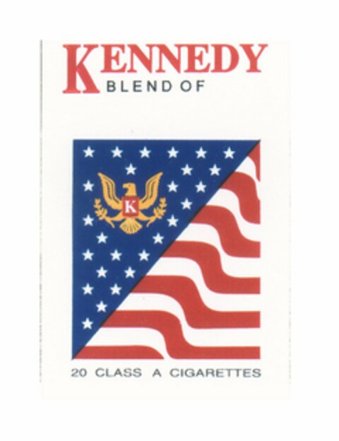 K KENNEDY BLEND OF 20 CLASS A CIGARETTES Logo (USPTO, 03.11.2010)