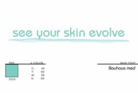 SEE YOUR SKIN EVOLVE Logo (USPTO, 12.09.2011)