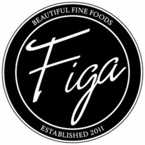 FIGA BEAUTIFUL FINE FOODS ESTABLISHED 2011 Logo (USPTO, 30.11.2011)