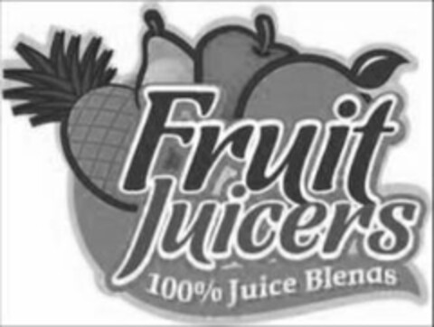 FRUIT JUICERS 100% JUICE BLENDS Logo (USPTO, 11.01.2012)