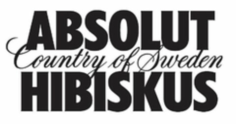ABSOLUT COUNTRY OF SWEDEN HIBISKUS Logo (USPTO, 06/28/2012)