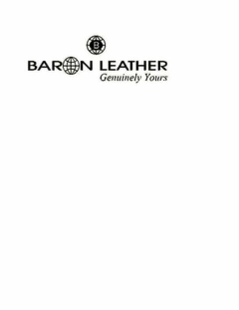 BARON LEATHER GENUINELY YOURS Logo (USPTO, 20.09.2012)