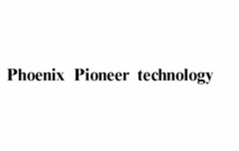 PHOENIX PIONEER TECHNOLOGY Logo (USPTO, 08/13/2014)