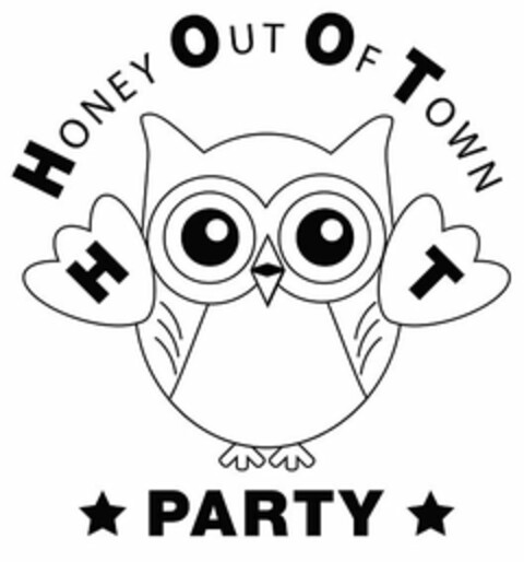 HONEY OUT OF TOWN HOOT PARTY HT Logo (USPTO, 03.09.2014)