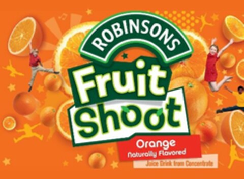 ROBINSONS FRUIT SHOOT ORANGE NATURALLY FLAVORED JUICE DRINK FROM CONCENTRATE Logo (USPTO, 05.02.2015)