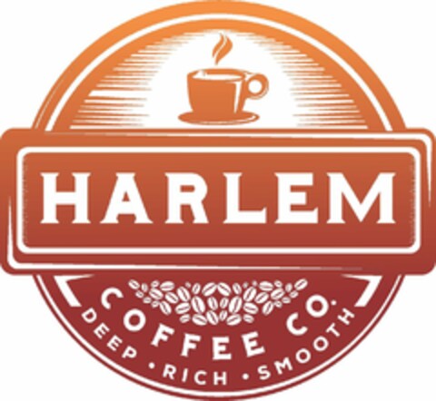 HARLEM COFFEE CO. DEEP RICH SMOOTH Logo (USPTO, 05/31/2015)