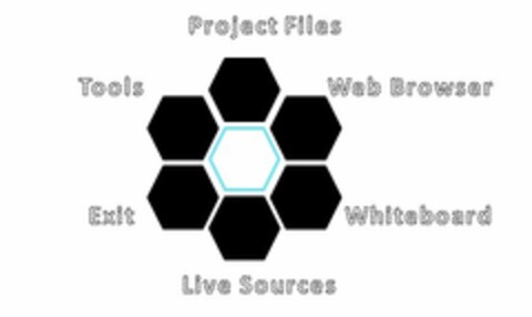 PROJECT FILES TOOLS WEB BROWSER EXIT WHITEBOARD LIVE SOURCES Logo (USPTO, 03.08.2015)