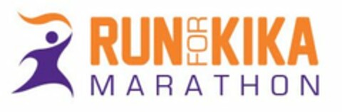 RUN FOR KIKA MARATHON Logo (USPTO, 08/25/2015)