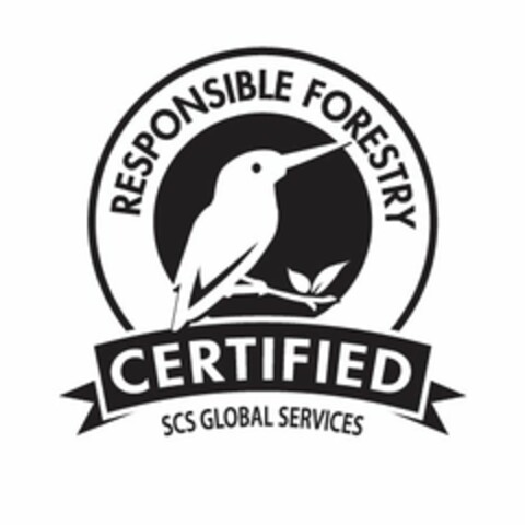 RESPONSIBLE FORESTRY CERTIFIED SCS GLOBAL SERVICES Logo (USPTO, 30.10.2015)